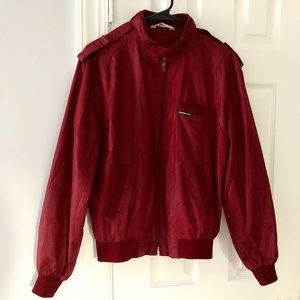 Vintage Members Only Bomber Racer Jacket 1980s